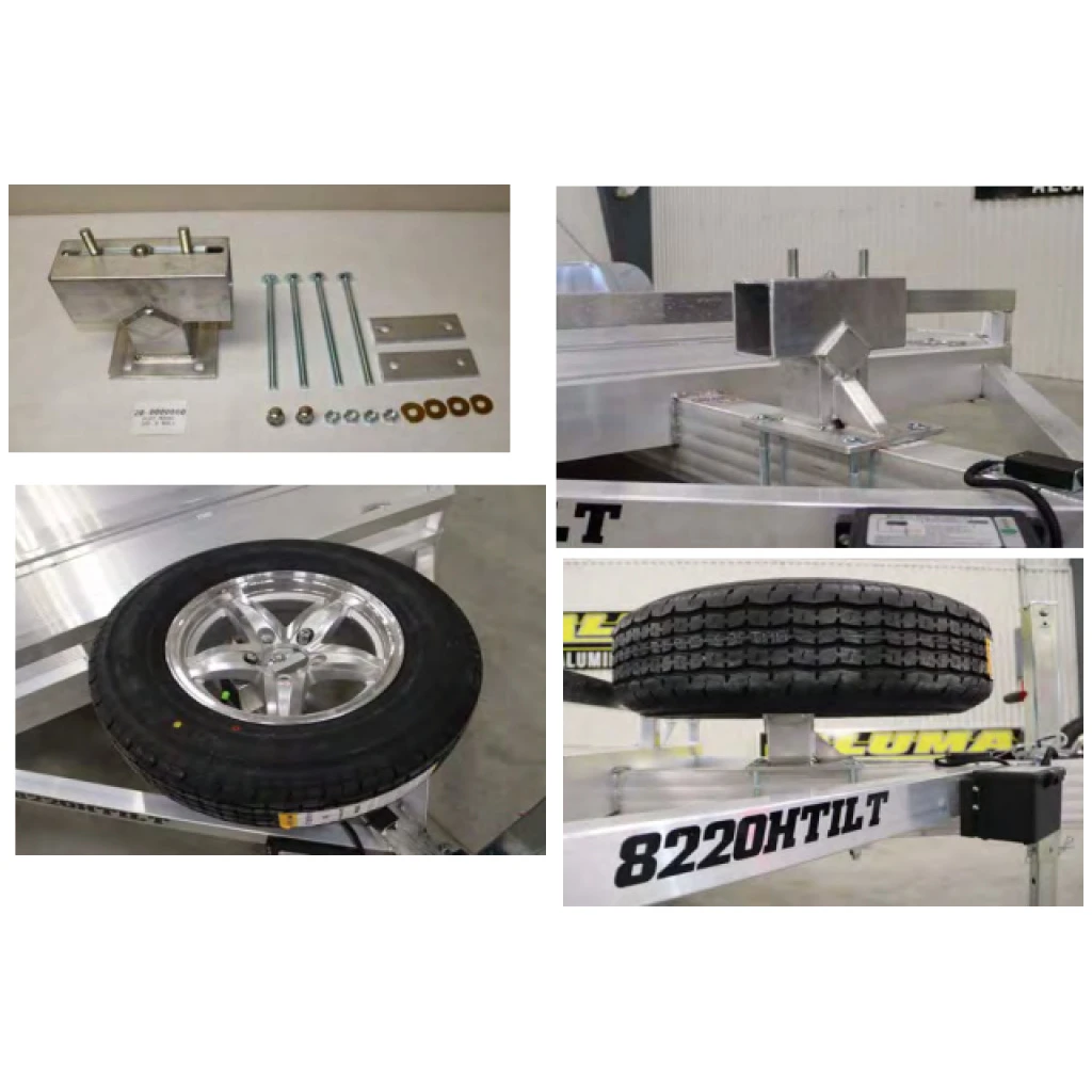 Aluma 5 Bolt Flat Spare Tire Carrier #20-0000080 3 Aluma 5 Bolt Flat Spare Tire Carrier #20-0000080