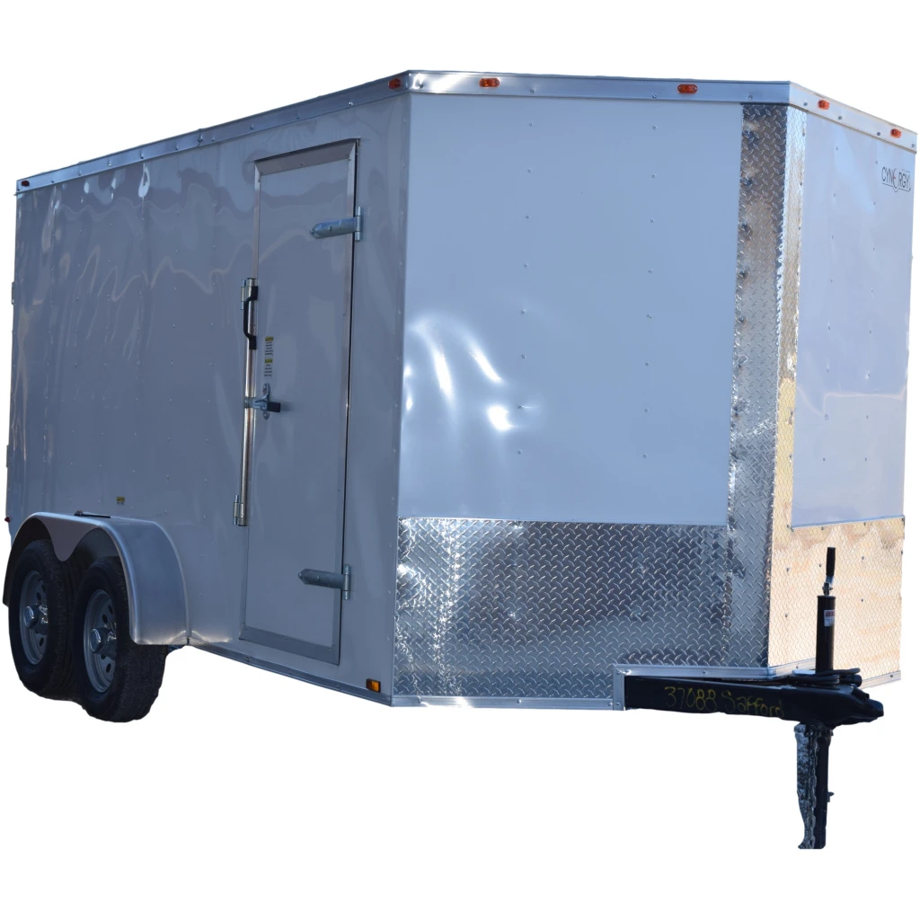 CY214 Cynergy 7x12 Enclosed Trailer TA White 3 CY214 Cynergy 7x12 Enclosed Trailer TA White