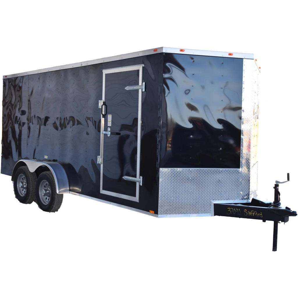 CY219 Cynergy 7x16 Enclosed Trailer TA Black 3 CY219 Cynergy 7x16 Enclosed Trailer TA Black