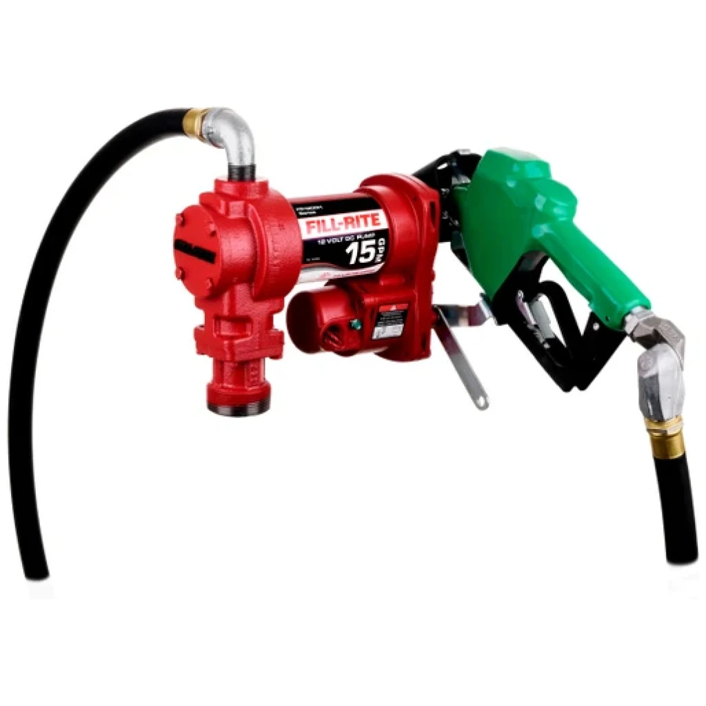 Fill-Rite 12V DC 15 GPM Fuel Transfer Pump W/ Nozzle & Swivel #FR1220HDSQ 3 Fill-Rite 12V DC 15 GPM Fuel Transfer Pump W/ Nozzle & Swivel #FR1220HDSQ