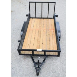 CA112 Caliber 6X12 Utility Trailer HD TA W/ Mesh Sides