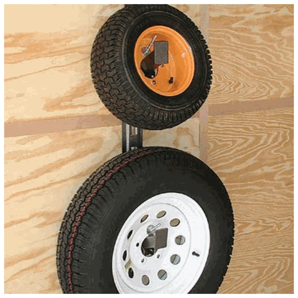 Rack'em Spare Tire Carrier For Enclosed Trailers RA-16 3 Rack'em Spare Tire Carrier For Enclosed Trailers RA-16