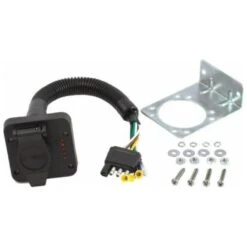 Uriah 4-Way Flat Vehicle Connector To 6-Way Round Adapter #UE702020